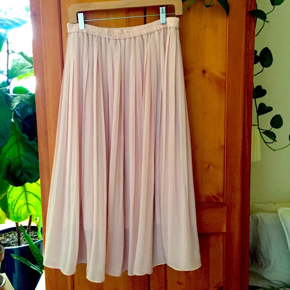 Uniqlo Midi Skirt - light pink